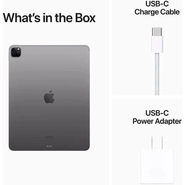آیپد پرو 12.9 اینچ M2 مدل 2022 سلولار 512GB 5G درحد نو همراه با مجیک کیبورد و قلم سری 2 اپل - تصویر 4